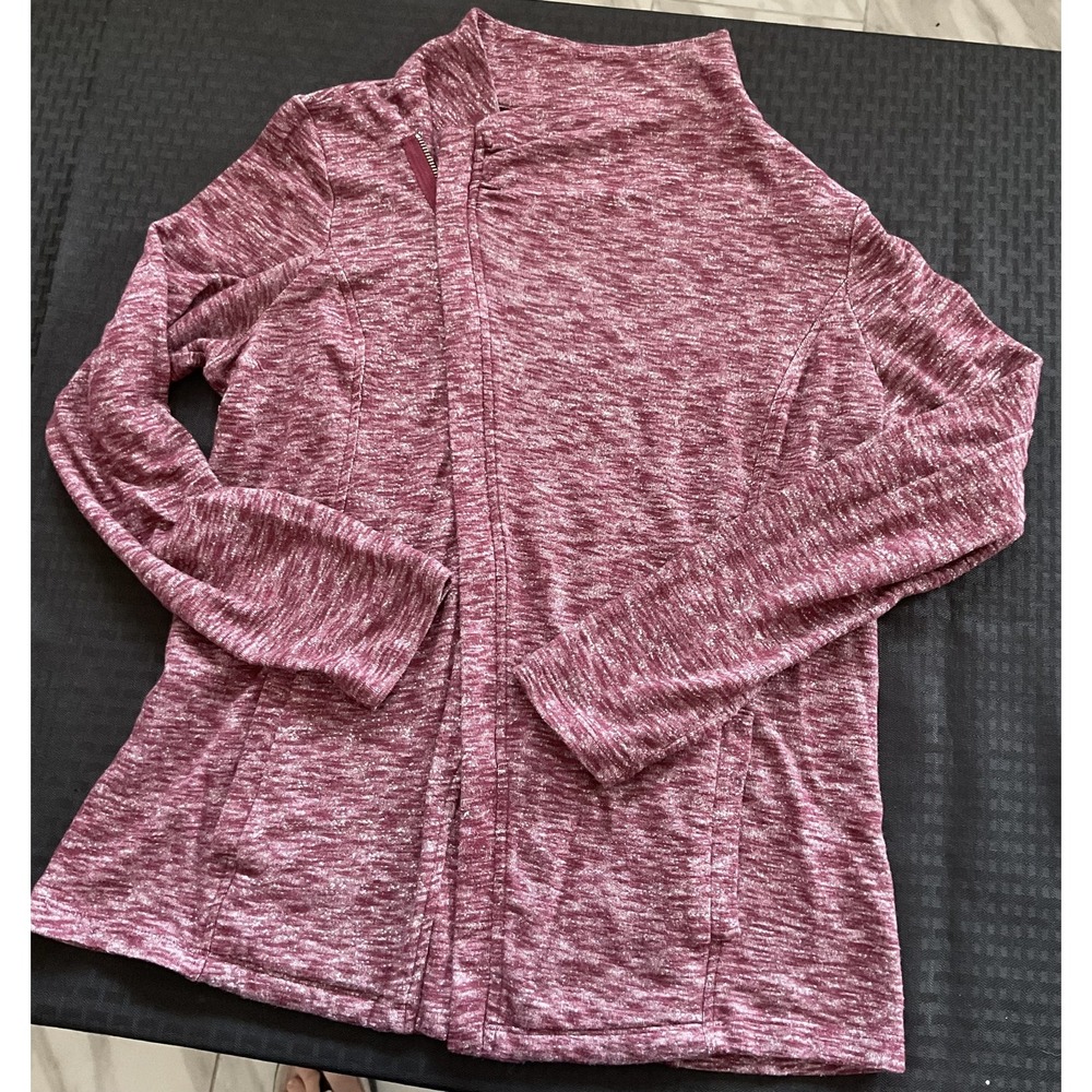 G.H. Bass & Co Jacket Womens Medium‎ Full Zip Mock Neck Pockets Layering Casual
